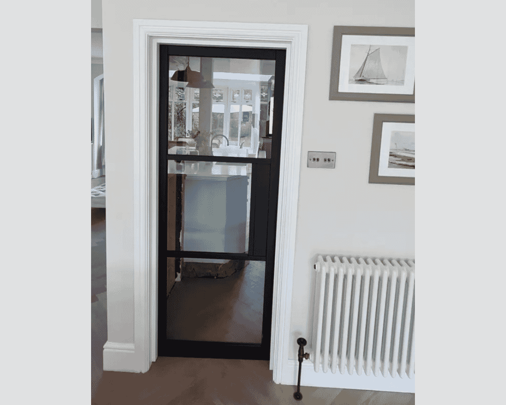 1981 x 533 x 35mm (21") Heritage Black Clear Glazed - Prefinished Internal Doors